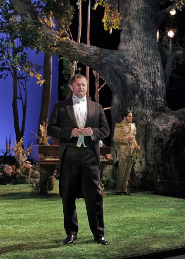  (L to R) Ron Raines as Fredrik Egerman and Lee Gregory as Count Carl-Magnus Malcolm  Photo